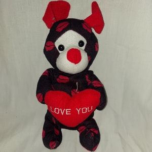 Red, black,, and white Stuffed toy